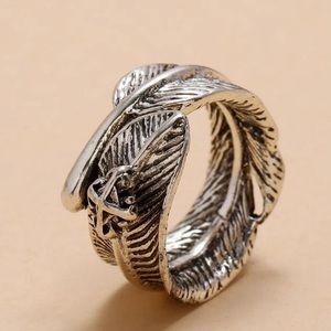 NEW | Leaf Vintage Retro Design Open Ring
